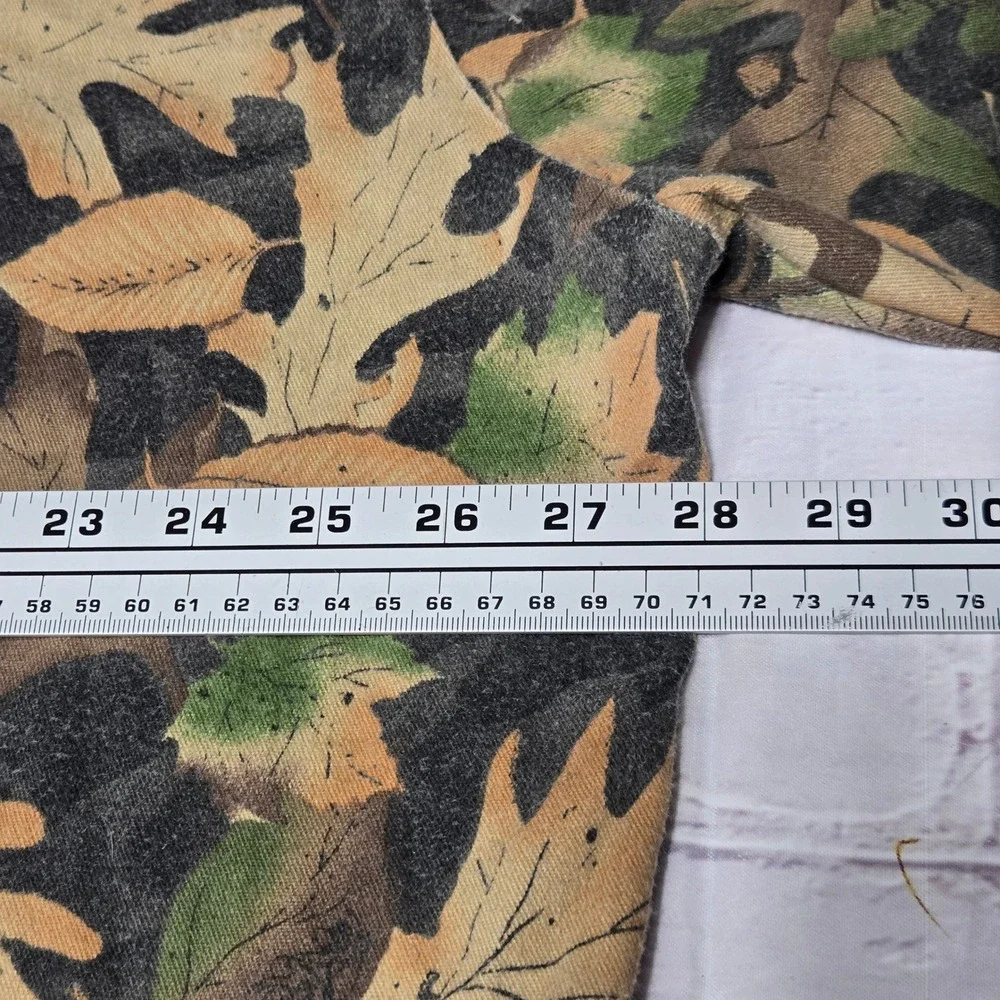 Vintage Kelly Kamo Tru-Leaf Camo Shirt Pants Set Hunting Utility Gear Mens XL